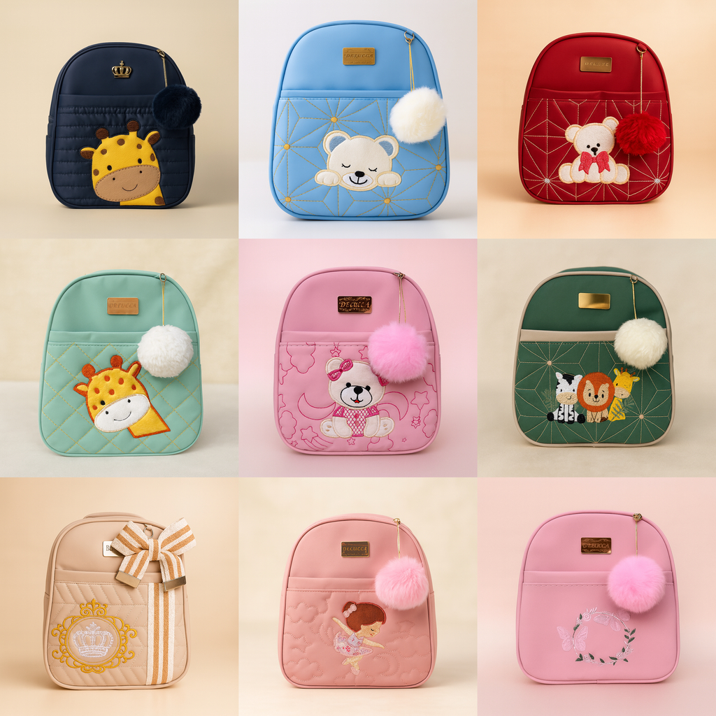 Mochila de bebê passeio saída maternidade bolsa de costas térmica impermeável alça reforçada  menina/menino infantil