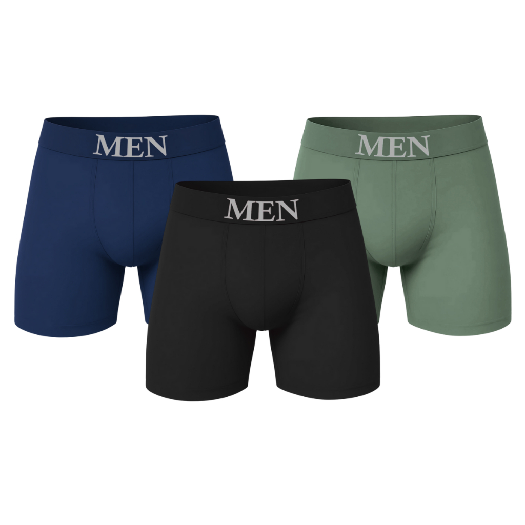 Kit até 6 Cuecas Boxer Masculina Alta Qualidade Conforto Total Cores Variadas