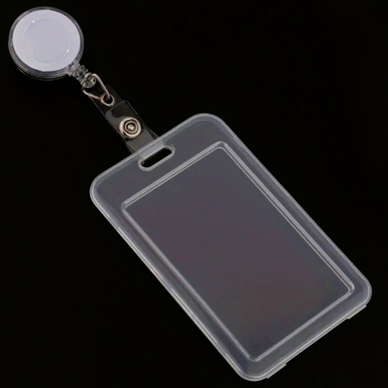 Kit 2/3/5 Und Porta Crachá Retrátil Roller Clip Metálico Para Proteger Cartões De Crédito Banco Estudantes Card 565