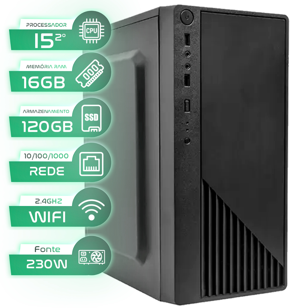 Pc Computador I5 Intel Core Ssd 120gb Memoria 16gb