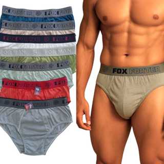 kit 10 Cuecas masculina algodão slip elastico bordado em Oferta na Shopee