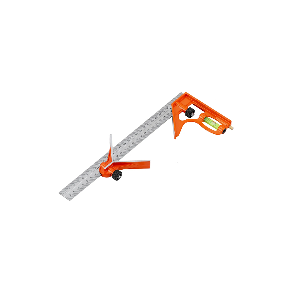 Esquadro Combinado 12" 300mm em Aço com Régua Graduada para Medição e Marcação - 3236755 - Sparta