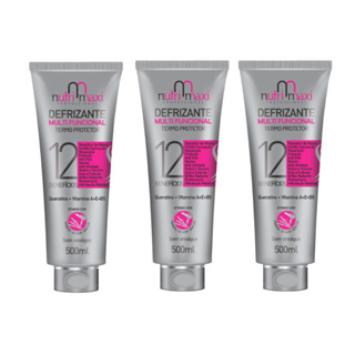 KIT Defrizante Protetor Térmico Multifuncional 12 benefícios Nutri Maxi 500ml c/03un em Oferta na Shopee