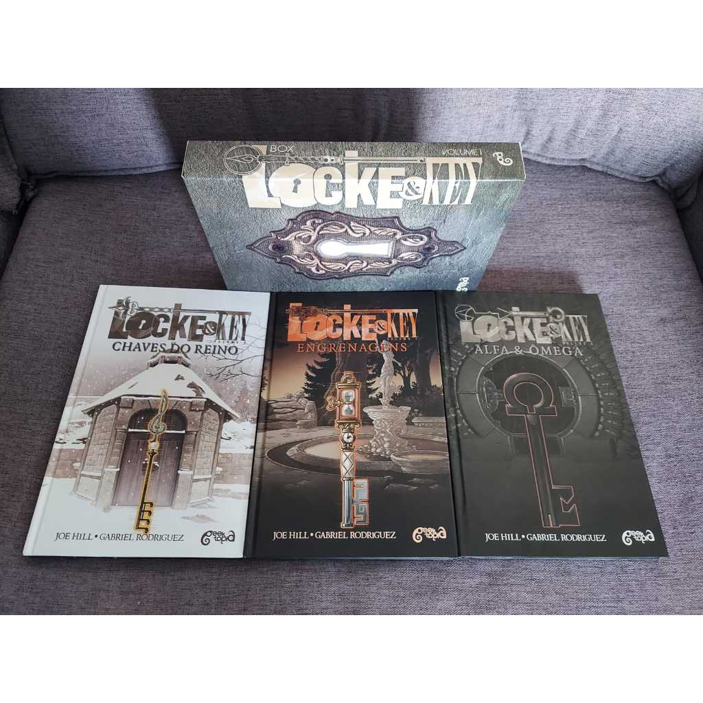 Coleção Completa Locke & Key (Box com 1 a 3 + 4, 5 e 6) - Capa Dura - 6 Volumes - Geektopia