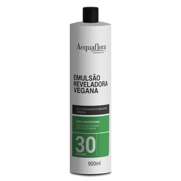 Água Oxigenada Reveladora Acquaflora Vegana 30vol 900ml em Oferta na Shopee