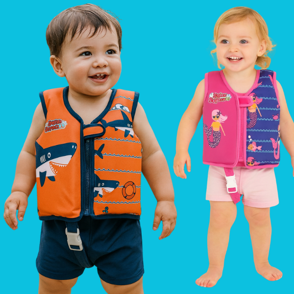 Colete Salva Vidas Mor Infantil Criança Regata com Espuma Piscina P/M Capacidade Maxima Até18KG Bebê