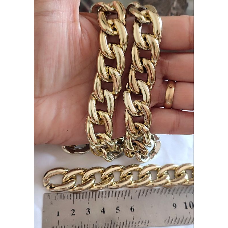 Corrente metálica ABS 200grs Aprox 3metros em Oferta na Shopee