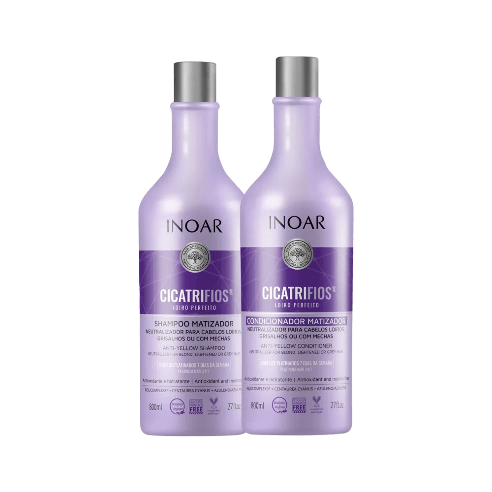 Kit Inoar Cicatrifios Loiro Perfeito (2 Produtos) em Oferta na Shopee