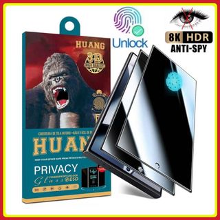 Película Privacidade 3D de Vidro Funciona Digital sem Furo Samsung S25 S25Plus S25Ultra S…