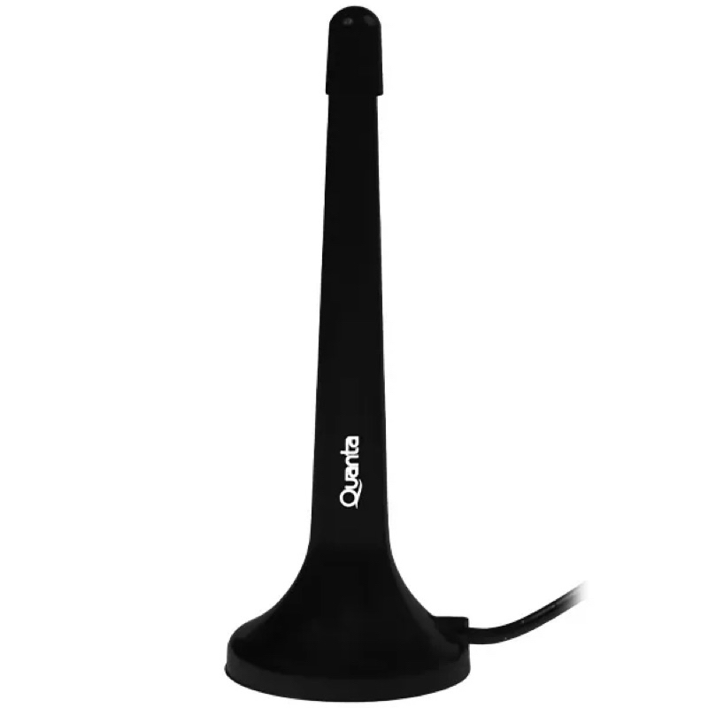 Antena para TV Digital Quanta QTANT0260 Interno / VHF / UHF - Preto