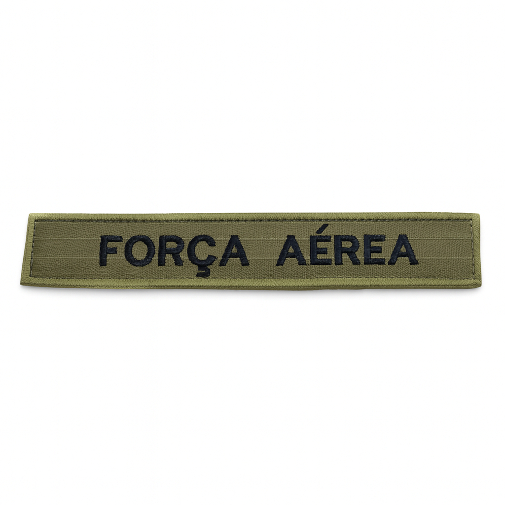 Tarjeta bordada Força Aérea  do 10° uniforme