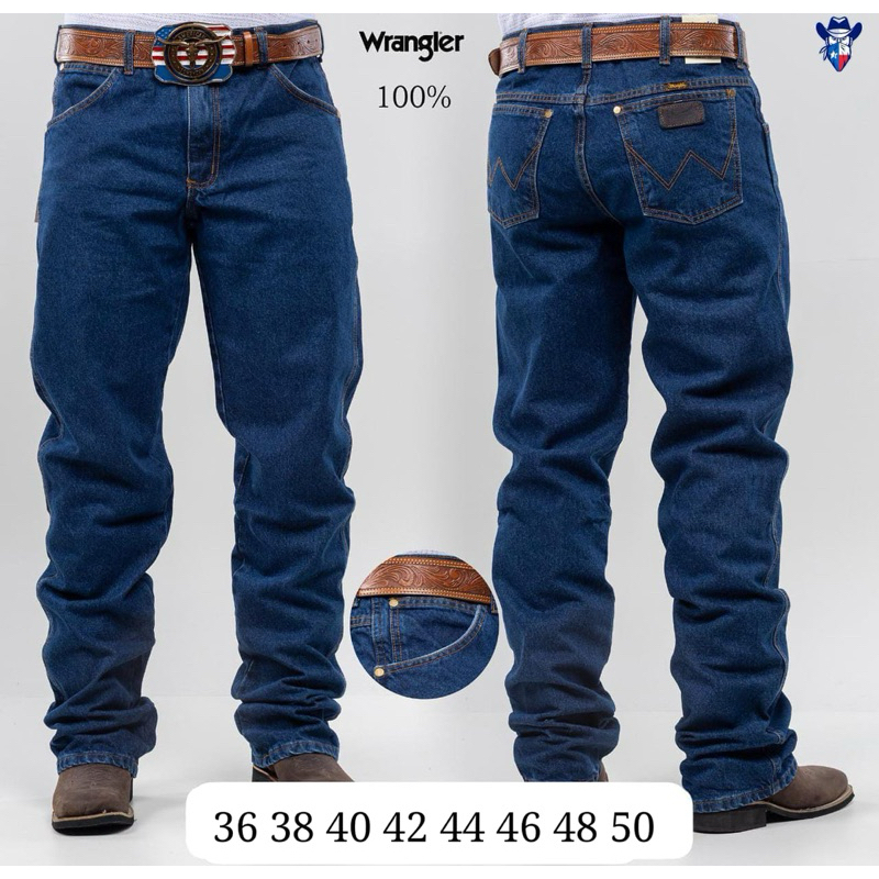 Calça country masculina wangler 100%