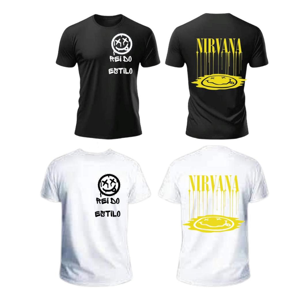 Camiseta Nirvana Estilo Rock Grunge