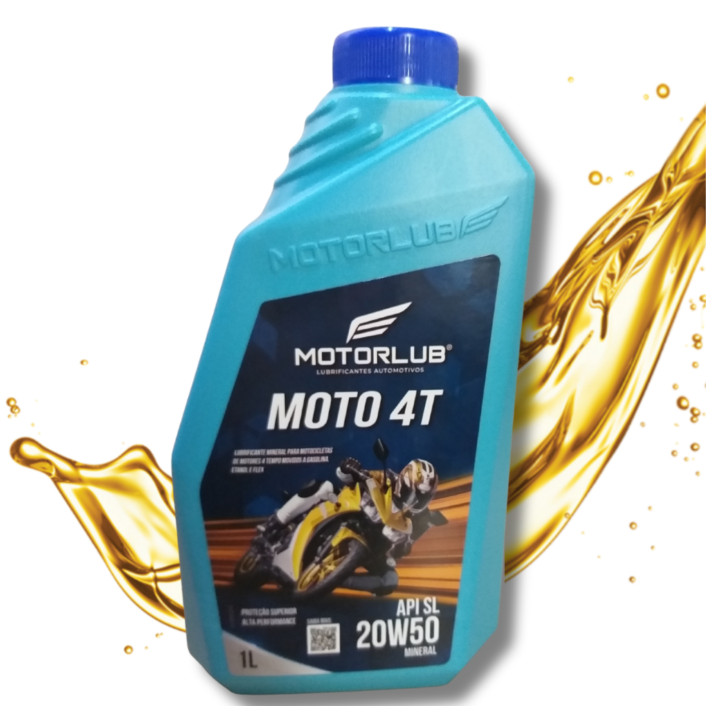 ÓLEO MOTOR LUBRIFICANTE 4T 20W50 1L MOTO BIZ 100 BIZ 125 TODOS ANOS
