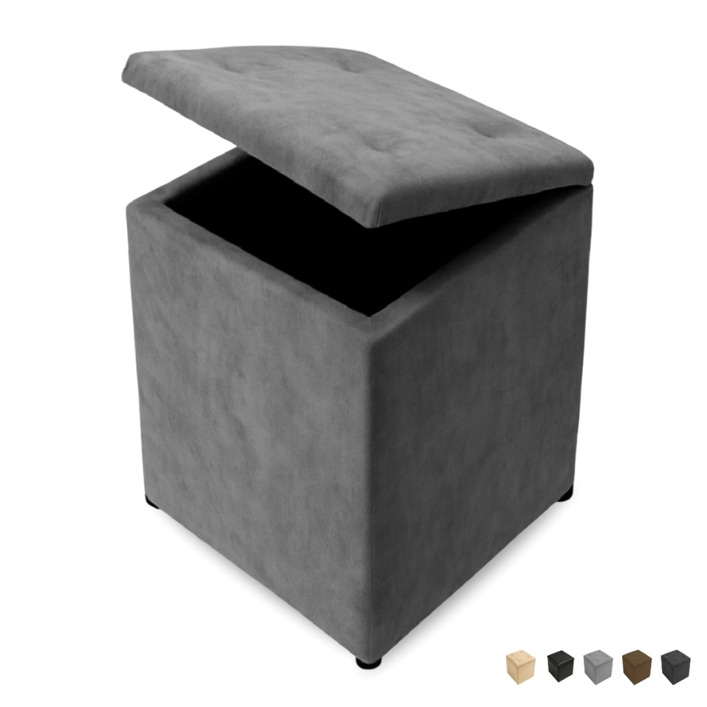 Puff Baú Decorativo Organizador Porta Objeto Porta Brinquedos Conforto