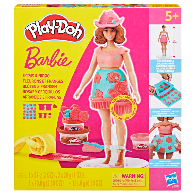 Massinha Play Doh Barbie Arranjos E Franjas - Hasbro G1360 em Oferta na Shopee