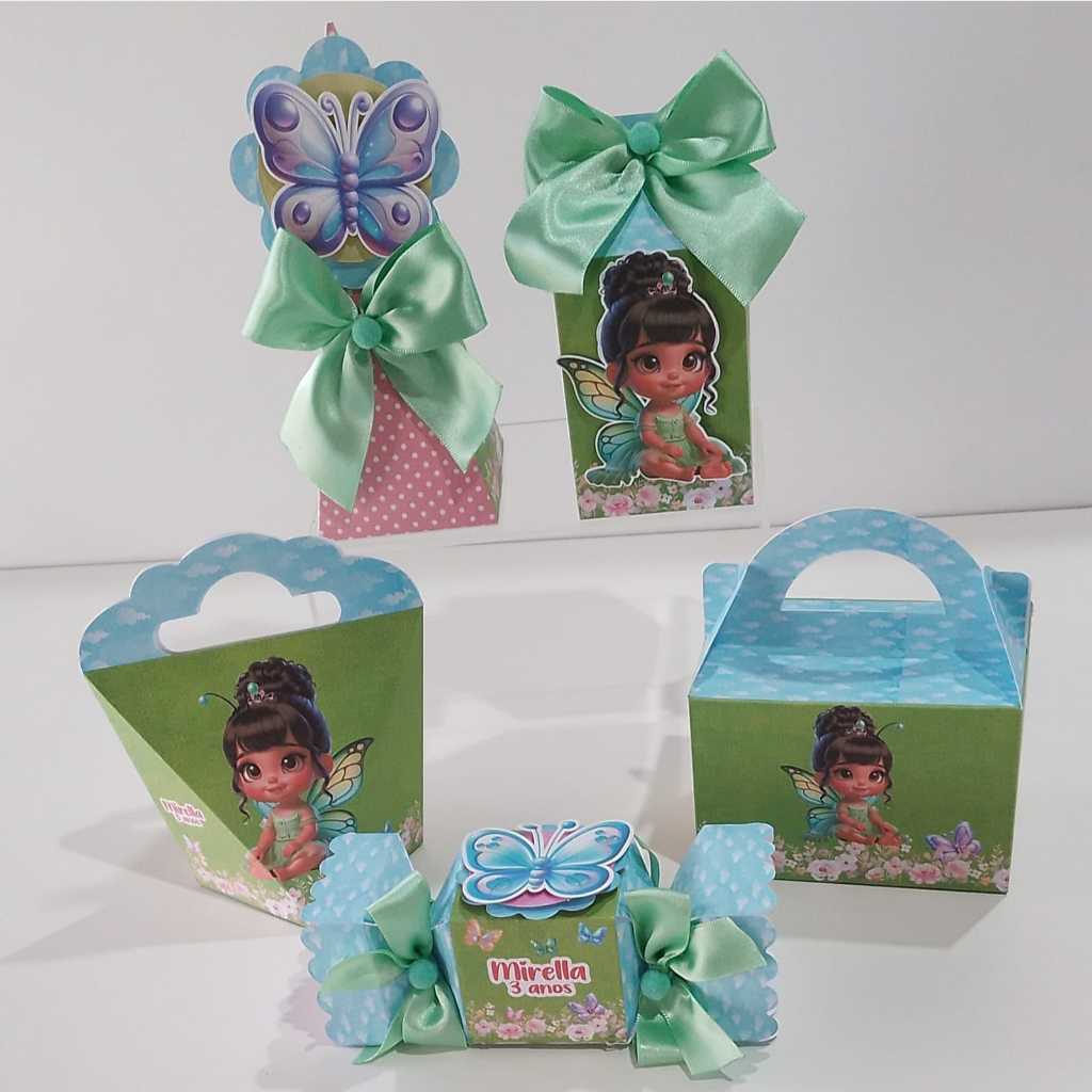 Kit lembrancinha Borboleta Encantada-Lembrancinhas personalizadas- Caixas personalizadas-Papelaria Personalizada-Festas