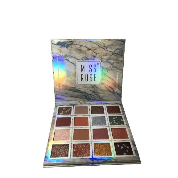 Paleta De Sombra Com 16 Cores Miss Rose