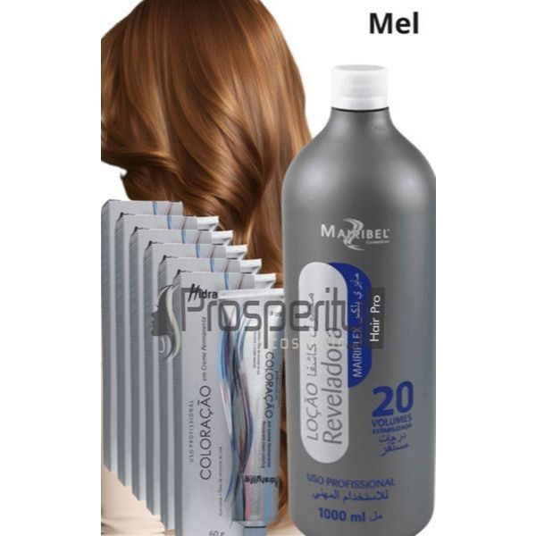 Kit Tinta Color Mel 6 Und + Ox 1 Litro