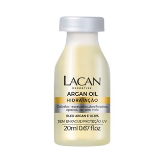 Ampola Capilar Lacan Argan Oil 20ml em Oferta na Shopee