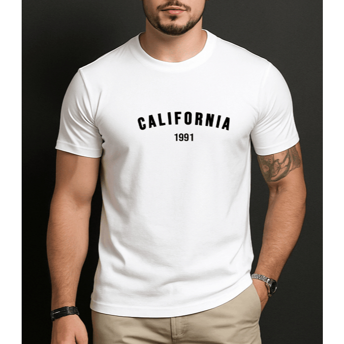 Camiseta Masculina Básica Streetwear Urbana 100% Algodão Fio 30.1 Caimento Confortável