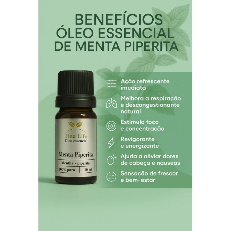 Óleo essencial Menta piperita- Hortelã pimenta