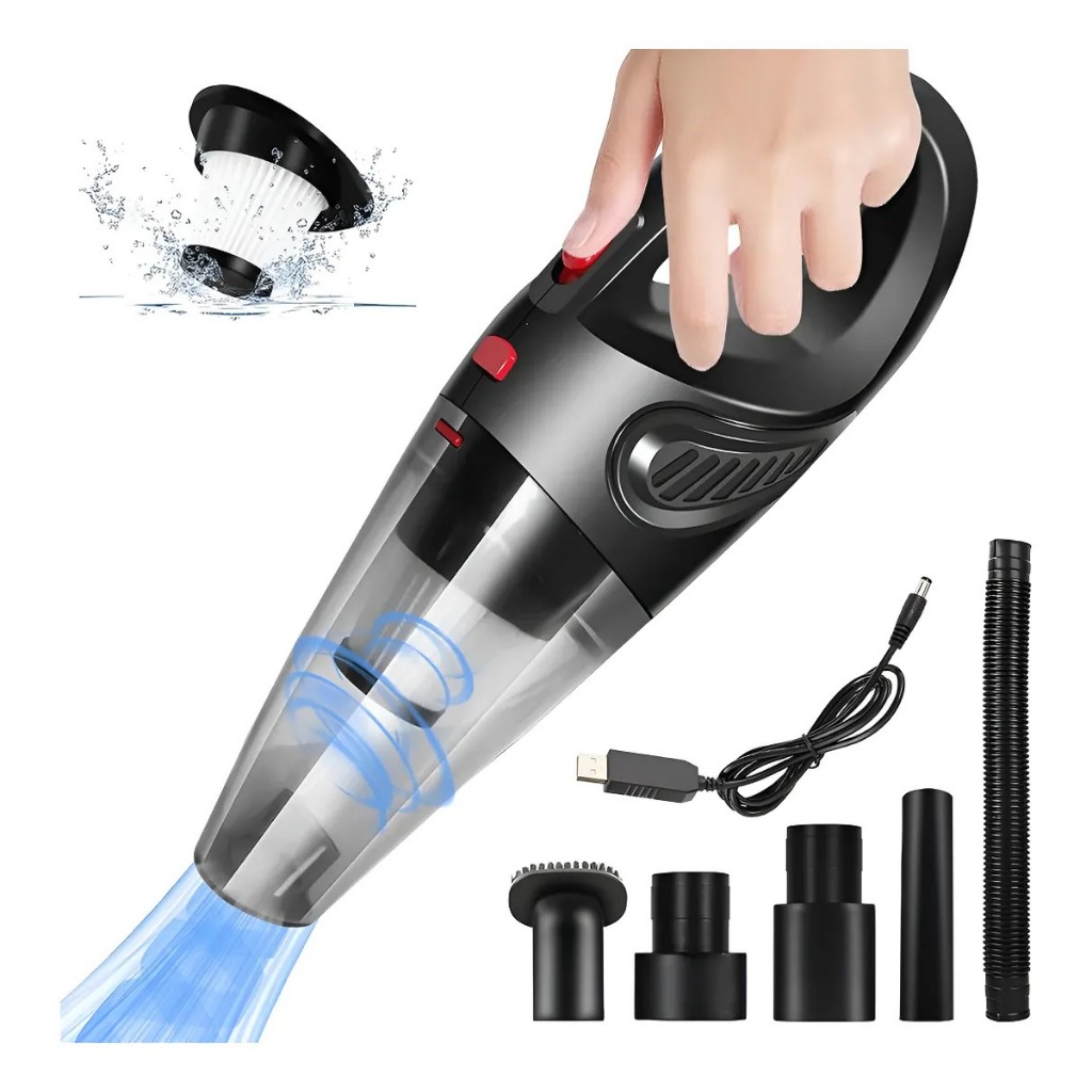 Mini Aspirador De pó 70W Portátil Automotivo Carro Casa Recarregável sem fio Multifuncional