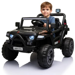 Carro Elétrico Infantil 12V Veículo Jipe Thor com Bateria Recarregável até 30kg Som e Luz Seguro