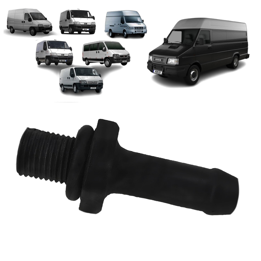 CONEXÃO RADIADOR DUCATO BOXER JUMPER 2.3 2001 A 2017 IVECO DAILY 3510 4910 2.8 1997 A 2005 PLÁSTICO ORIGINAL - 5937436