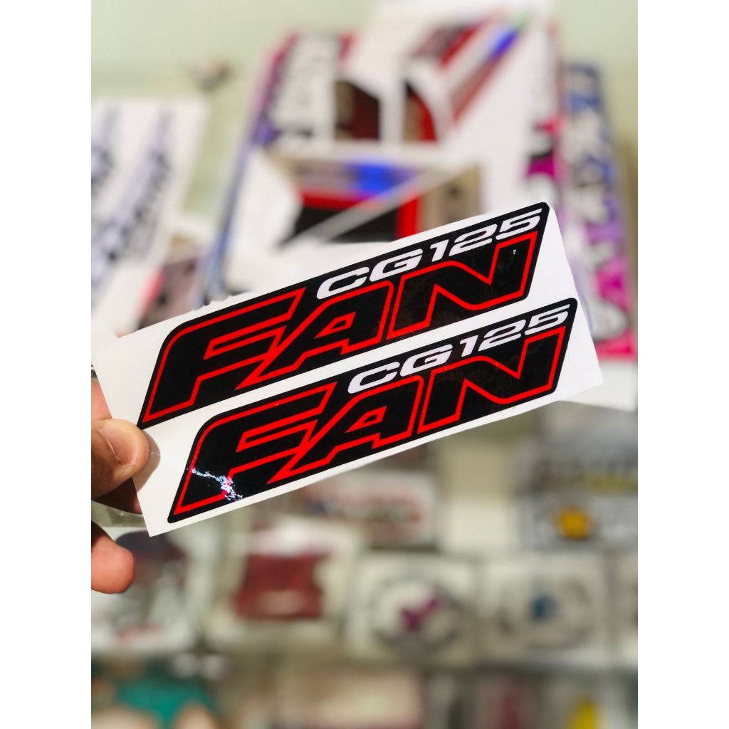 Adesivo Tampa Lateral FAN 125 2008 'VERMELHA' em Oferta na Shopee