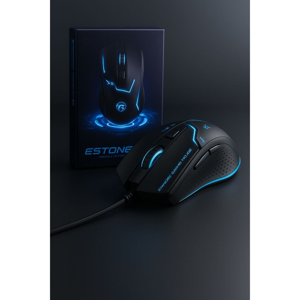 Mouse Gamer X8 Led Back Light  Ergonômico 8D 2400DPI 6 Botões - Estone