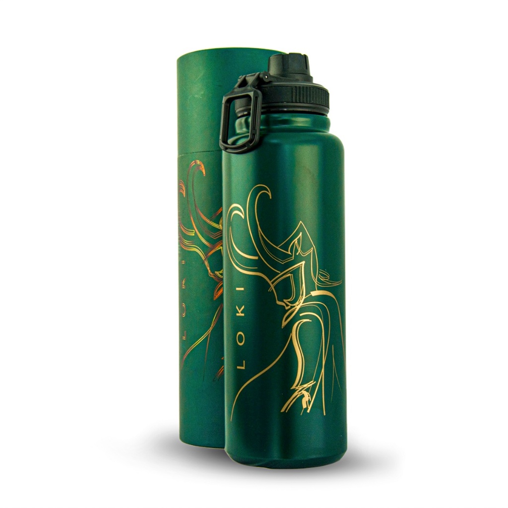 Garrafa Térmica Marvel Loki 1 Litro Big Hero Inox Verde Resistente em Oferta na Shopee