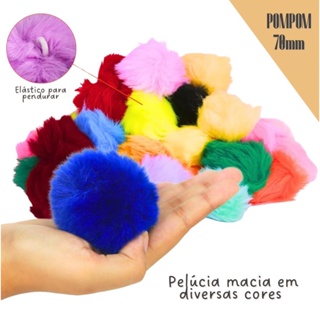 Pompom de Pelúcia 70mm – Sortido (Kit com 10, 20 ou 30 unidades) – NYBC em Oferta na Shopee