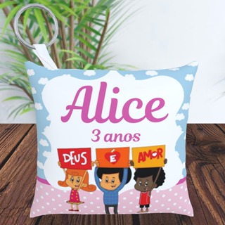 Kit Almochaveiro Personalizado 3 Palavrinhas frente e verso festa em Oferta na Shopee