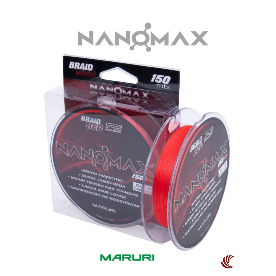 Linha Multifilamento Nanomax 0,06mm 150m Alta Resistência Trançada PE 0.4