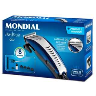 Maquina de Cortar Cabelos e Barba Mondial Hair Stylo CR-03 Cr-02 110V e 220V Original - Envio Rápido em Oferta na Shopee