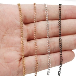 Corrente Alongadora Com 10 Metros 100% Latão Tamanho 0.6mm Para Artersanto e Bijuteria