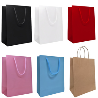 Sacola Papel Colorida Média - 23x30x10 - Kit 10/50 Un em Oferta na Shopee