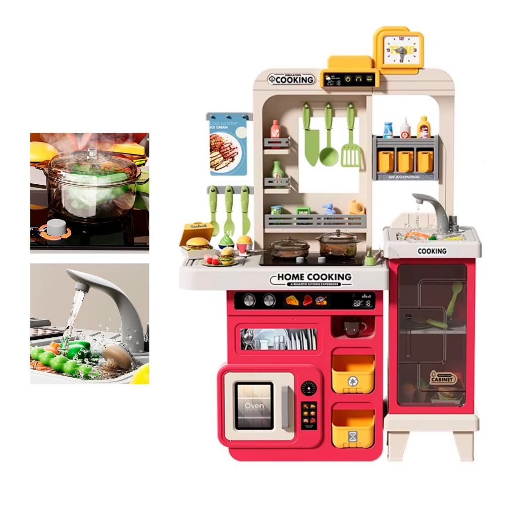 Cozinha Infantil Super Chef 68 Acessórios Pia Água + Luz & Som 3+ Anos Promoção Frete Grátis em Oferta na Shopee