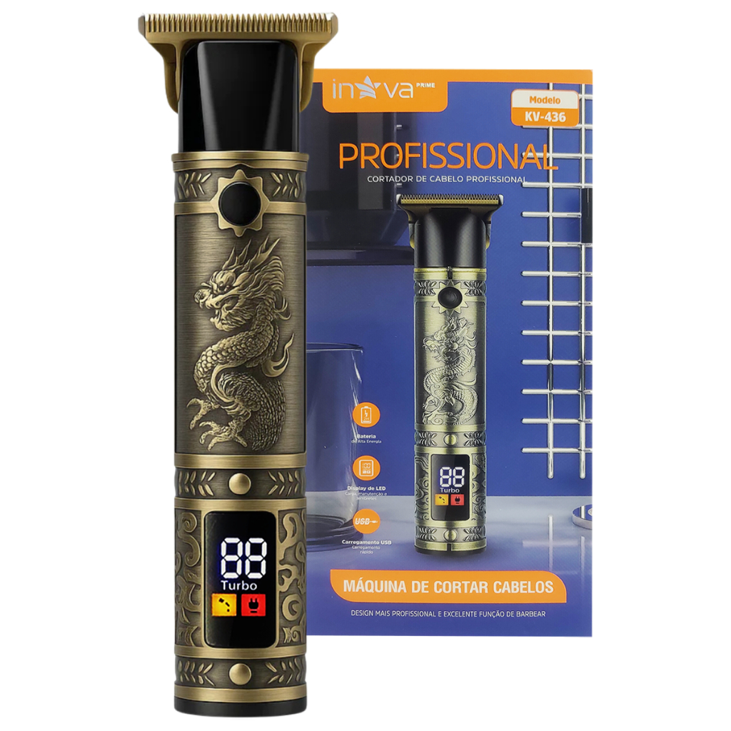 Cortador De Cabelo Aparador De Pelos Barba Bigode Inova Recarregável Sem Fio em Oferta na Shopee