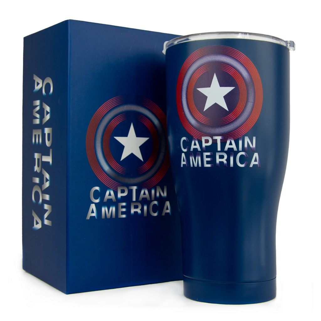 Copo Térmico Capitão América Marvel 900ml Aço Inox em Oferta na Shopee