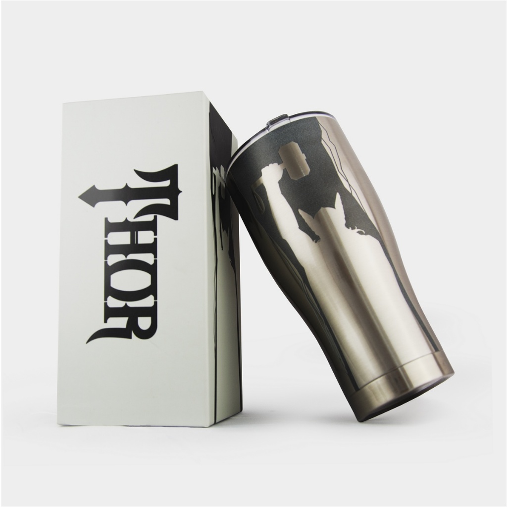 Copo Marvel Thor Inox Térmico Resistente 900ml em Oferta na Shopee