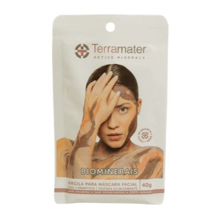 Máscara de Argila Branca 40g Terramater em Oferta na Shopee