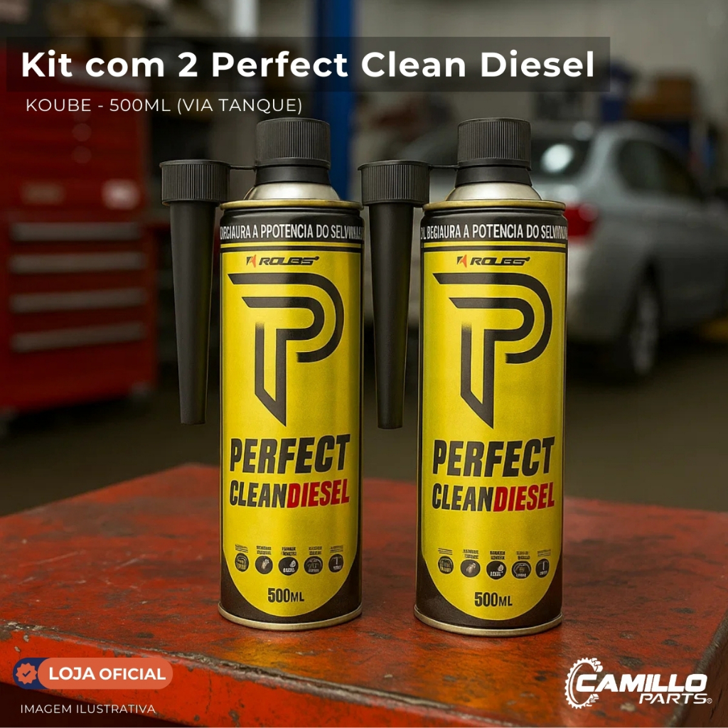 Perfect Clean Diesel Koube 500ml Kit 2 Limpeza Bicos e Descarbonização em Oferta na Shopee