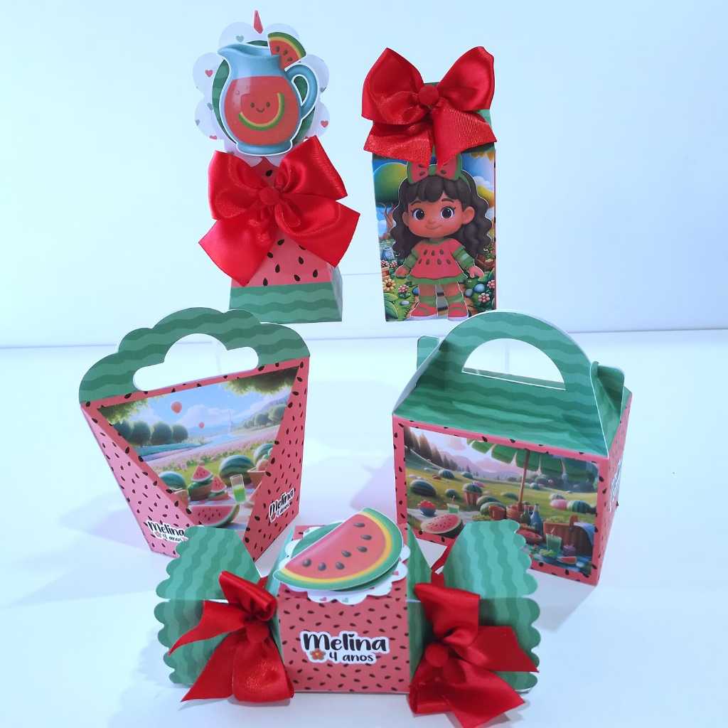 Kit festa Festa da melancia-Lembrancinhas personalizadas- Caixas personalizadas-Papelaria Personalizada-Lembrancinhas
