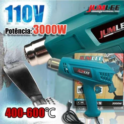 Soprador Térmico Profissional Assoprador Pistola Quente Flex Cor Azul-celeste