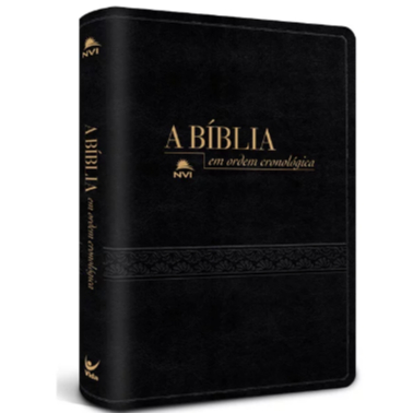 Bíblia Nvi Em Ordem Cronológica - Capa Luxo Preta em Oferta na Shopee