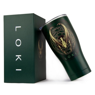 Copo Marvel Loki Inox 900ml Térmico Com Elmo Dourado Design Ergonômico em Oferta na Shopee