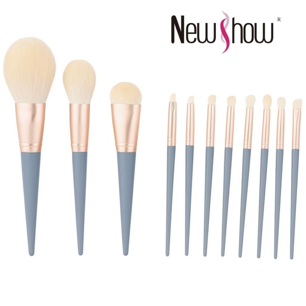 Kit 10 pinceis profissional para maquiagem Pinceis esfumar contorno-008G-7 em Oferta na Shopee