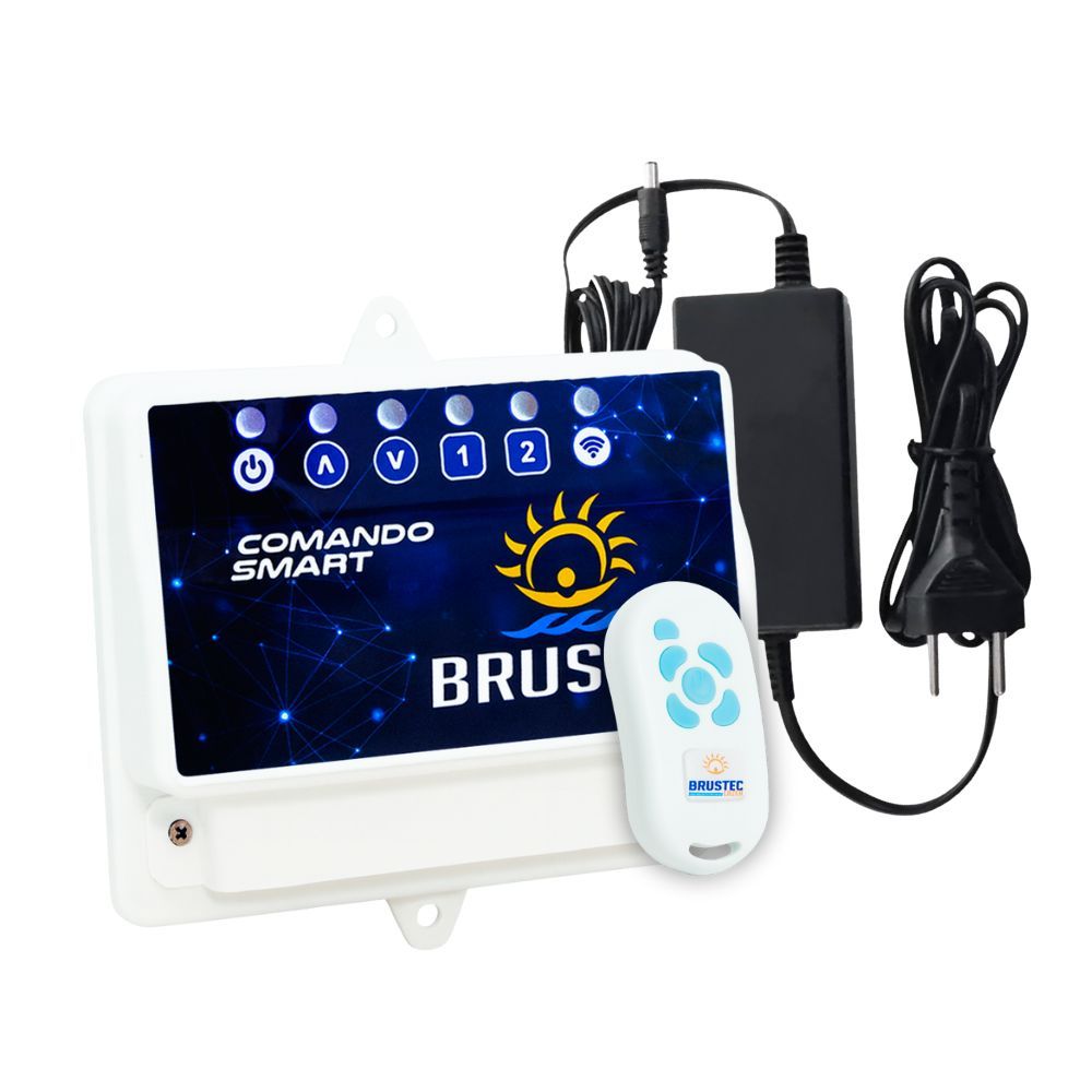 Central de Comando Smart Wifi LED RGB Piscina 72W + Fonte - Brustec